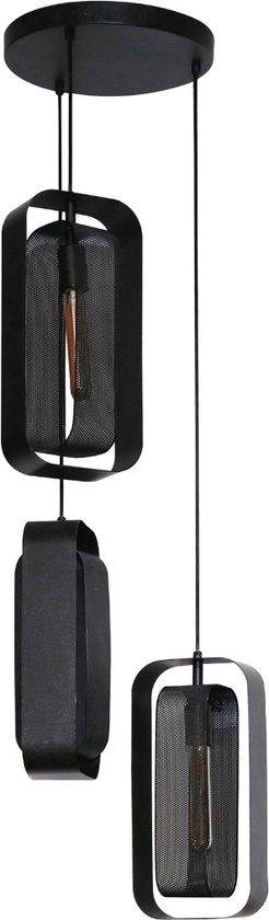 Kasey hanglamp 3L - artic zwart