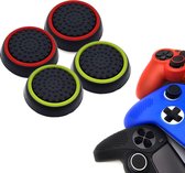 Gadgetpoint | Gaming Thumbgrips | Performance Antislip Thumbsticks | Joystick Cap Thumb Grips | Accessoires geschikt voor Playstation PS4 PS5 & Xbox & Nintendo Pro Controller | Zwart Lichtgroen Zwart Rood