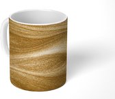 Mok - Koffiemok - Goud - Glitter - Abstract - Luxe - Mokken - 350 ML - Beker - Koffiemokken - Theemok