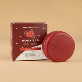 Body Bar Appel - Kaneel | Handgemaakt in Nederland | 80 wasbeurten | Plasticvrij | Dierproefvrij | Vegan | Plasticvrij | Crueltyfree | 100% biologisch afbreekbare verpakking