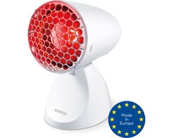 Sanitas SIL 06 Infraroodlamp - Verstelbaar: 5 kantelstanden - Incl. beschermrooster - Medisch gecertificeerd - Incl. bril - 100 Watt - 2 Jaar garantie