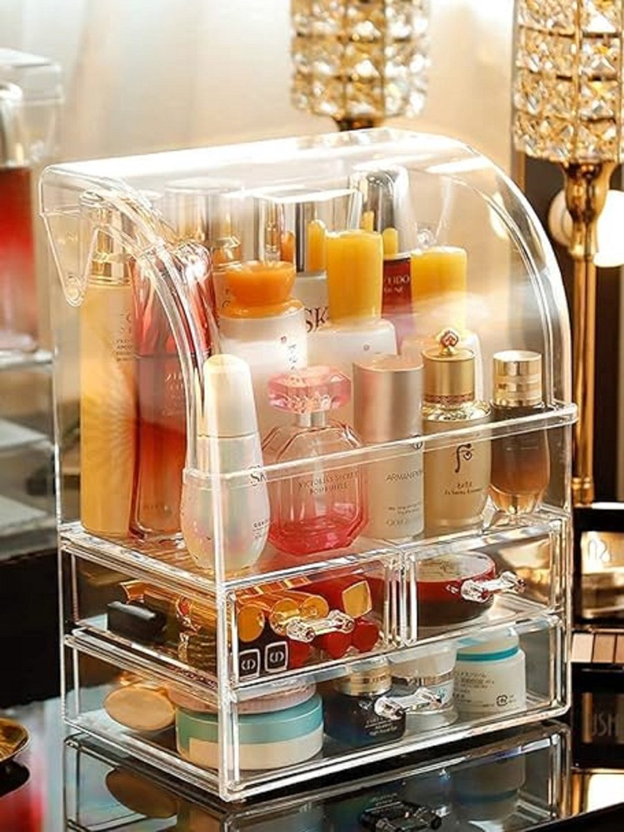 make-uptafel, parfumorganizer - osmetics organizer for storage - cosmetica-organizer voor opslag