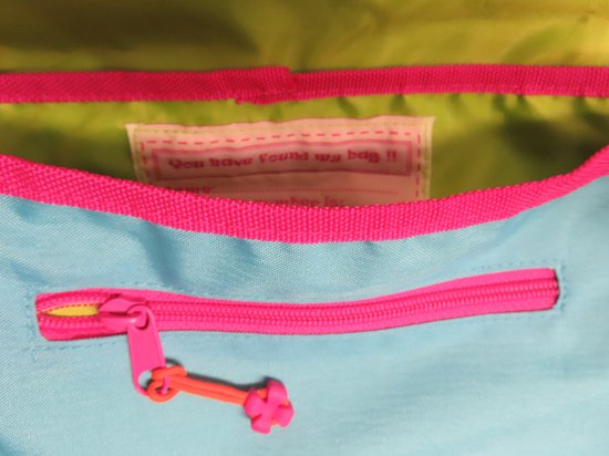 Cordo - Stuurtasje - Kinderen - Fietstas - Power Girl - Blauw / rood van Cordo — afbeelding 3