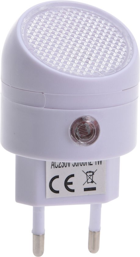 FX Light LED Nachtlampje met sensor - voor in stopcontact - slaapkamer - 1 watt