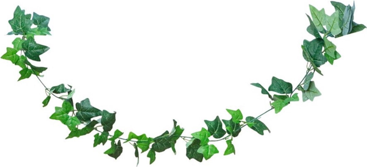 CHAKS Klimop kunstplant slinger - 220 cm - groen - Kunstplanten/nepplanten - Hangplanten