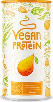 Alpha Foods Vegan Proteine poeder - Eiwitpoeder goed als maaltijdshake of ontbijtshake, Plantaardige Proteine Shake van zonnebloempitten, lijnzaad, amaranth, pompoenzaad, erwten en gekiemde rijst, 600 gram voor 40 shakes of porties, met Mango smaak