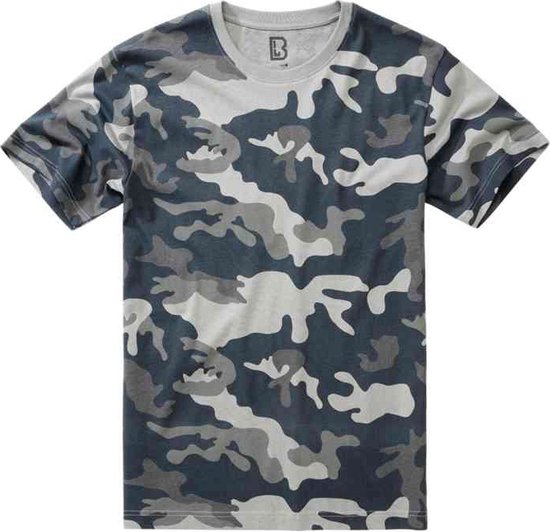 Brandit - Grey camo Heren T-shirt - XL - Grijs