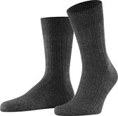 FALKE Teppich im Schuh gestoffeerde zolen merinowol sokken heren grijs - Maat 43-44