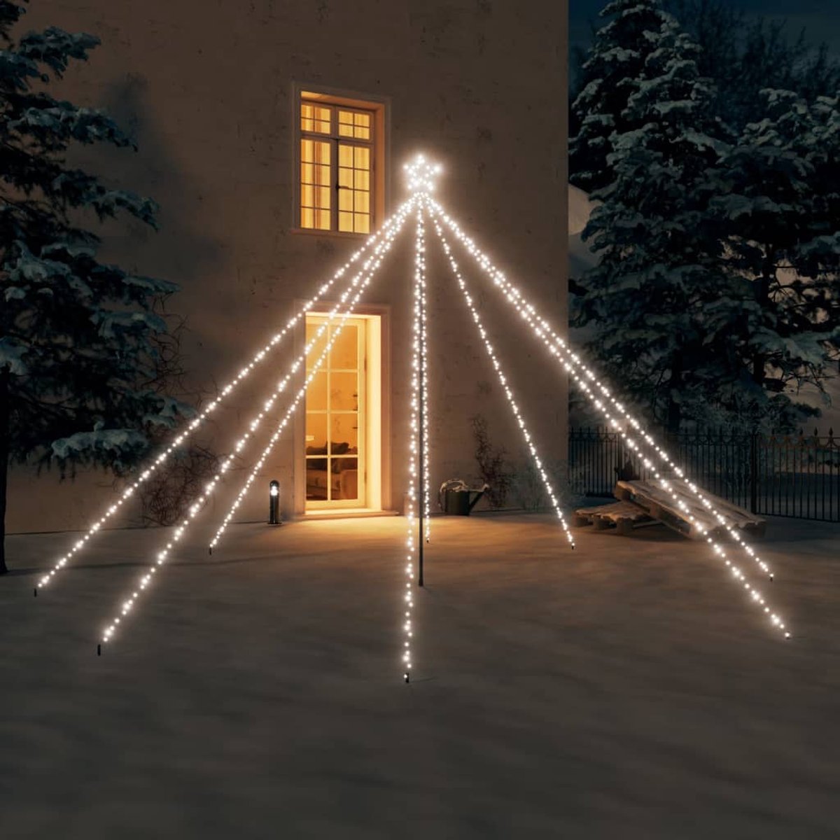 Kerstboomverlichting 800 LED's binnen/buiten 5 m koudwit kopen