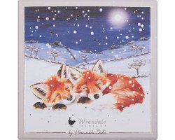 Wrendale Kerstkaartenset - 'Foxes in the Snow' Fox Luxury Boxed Christmas Cards