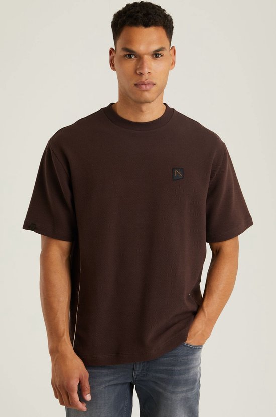 Chasin' T-shirt Eenvoudig T-shirt Reef Structure Donkerbruin Maat XL