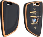 BMW Car Key Case Durable TPU Key Case Key Cover - Car Key Cover - Convient pour BMW - noir-or - B4a - Accessoires de vêtements pour bébé de voiture gadgets
