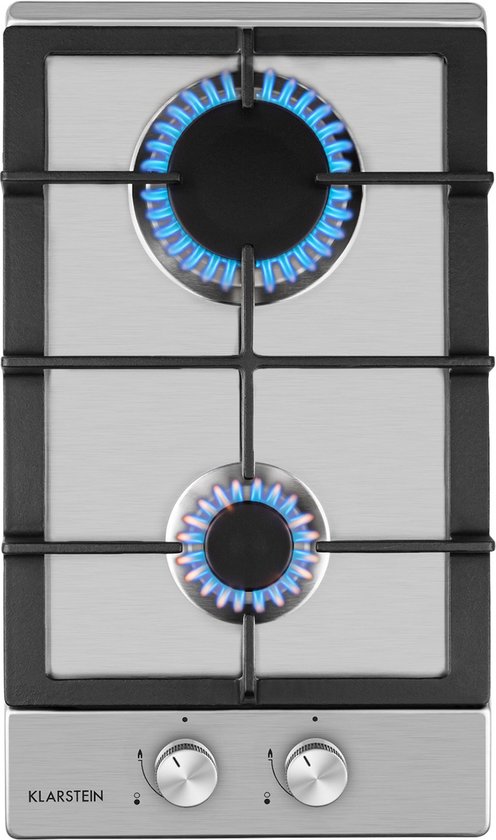 Placa de gas - PHÖNIX GERMANY Domino-DG, 2 zonas, 51,5 cm, Inox