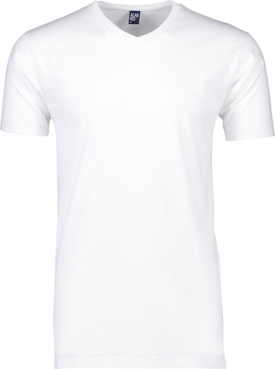 Alan Red 3P V-hals shirts west virginia wit - XL