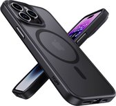 IYUPP Bumper avec Magsafe adapté à Apple iPhone 15 Pro Max Case Zwart - Antichoc