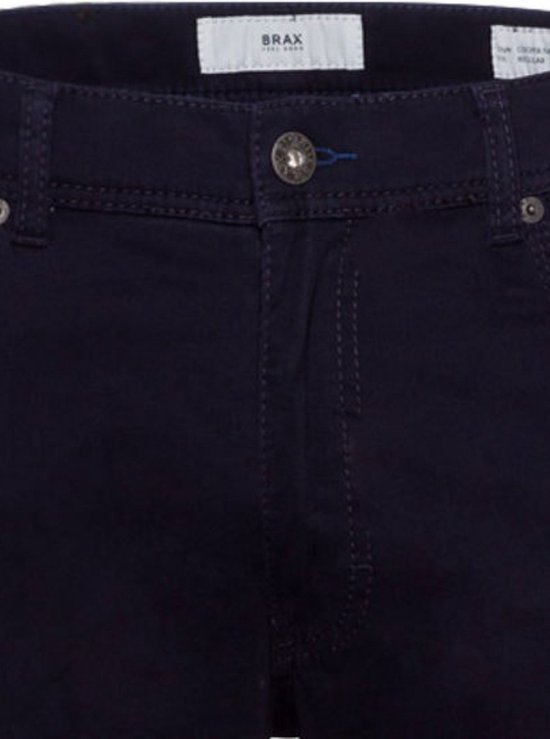 Brax - Broek Cooper Fancy Perma Donkerblauw - Heren - Maat W 32 - L 36 - Regular-fit