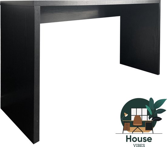 House Vibes Table d'appoint noir | Chêne | Table murale | Table d'entrée - 120*40*75cm