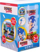 Sonic the Hedgehog - glas & onderzetter & sleutelhanger - cadeaupakket