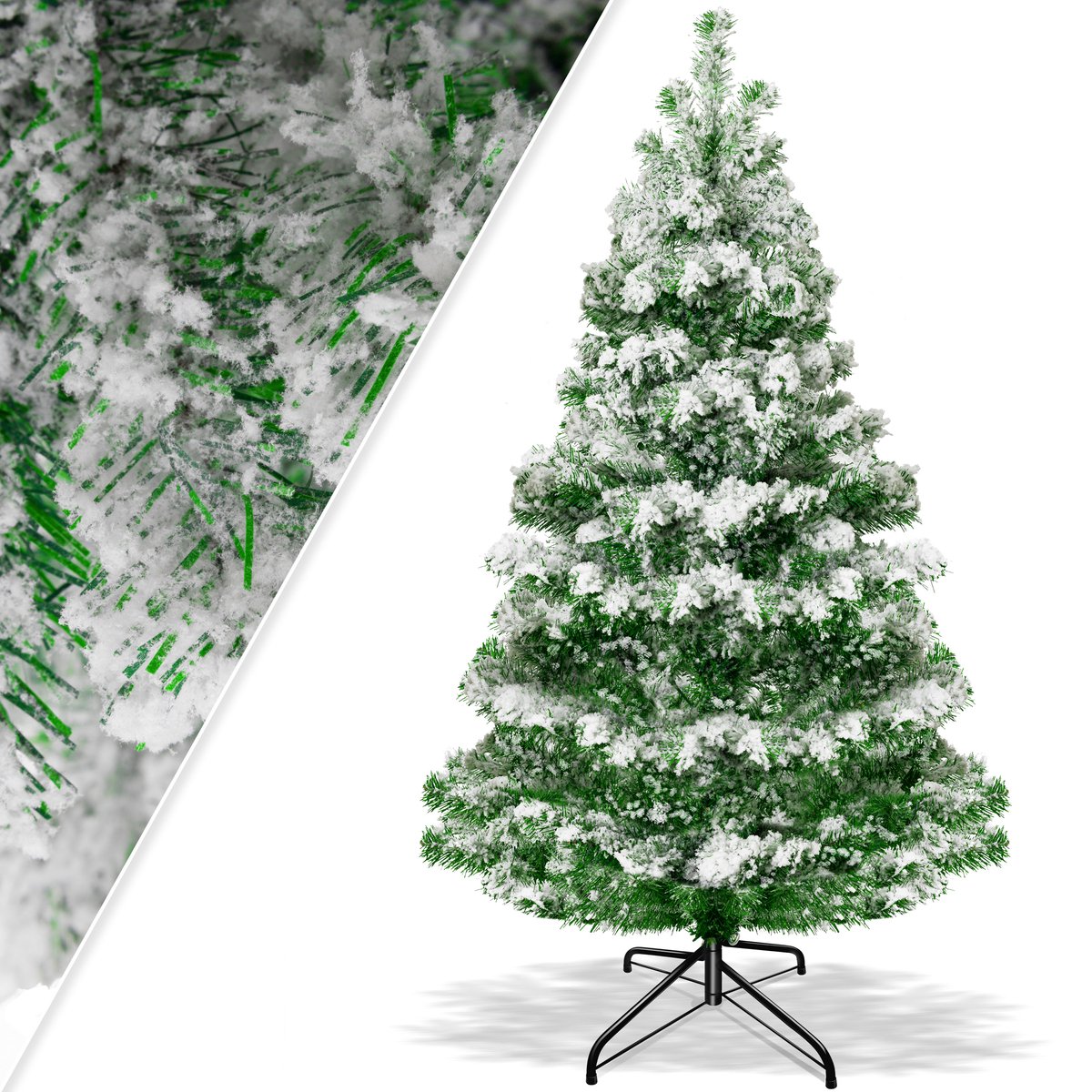 KESSER® Kunstkerstboom - Kerstboom - Kunstmatige Kerstboom van PE - Sneeuw, 210cm