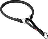 WAUDOG Soft Choke Halsband - Rond leder - Zwart - XL - Diameter: 13 mm - Nekomtrek: 61 - 70 cm - Kopomtrek: Max. 70 cm (GELIEVE VOORAF BESTELLEN OPMETEN)