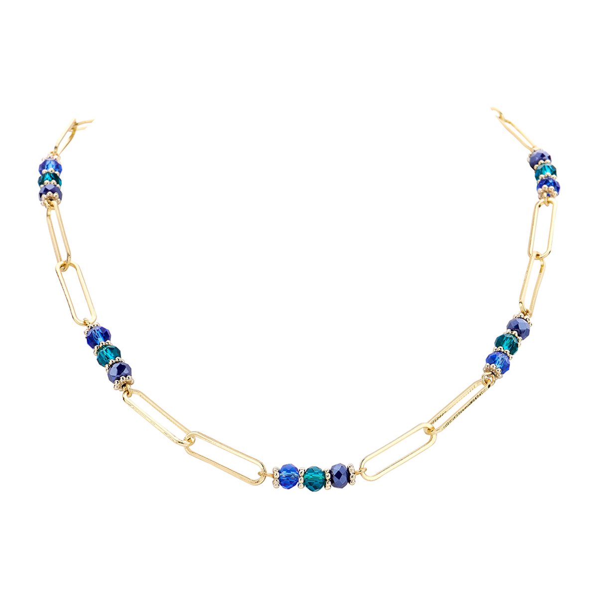 Les Cordes - DASIO - Collier - Meerkleurig - Blauw - Metaal - Juwelen - Sieraden - Dames