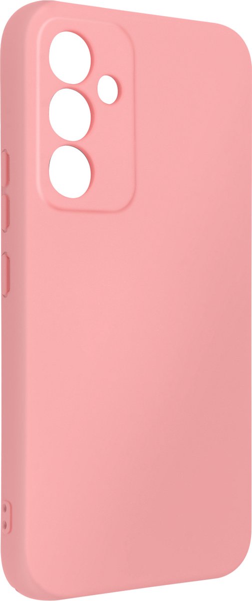 Geschikt voor Samsung Galaxy A34 5G siliconen hoesje semi-rigide Soft-touch Roze