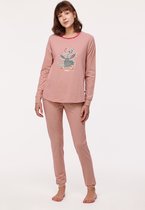 Woody pyjama meisjes/dames - multicolor gestreept - kalkoen - 232-10-PZG-Z/920 - maat XL