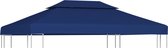 vidaXL - Prieeldak - 2-laags - 4x3m - 310 - g/m² - blauw