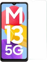 Case2go - Screenprotector voor Samsung Galaxy M13 5G - Case Friendly - Gehard Glas - Transparant