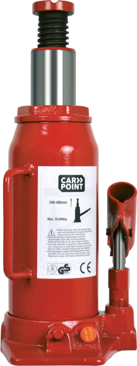 Carpoint Cric hydraulique bouteille 5000 kg Rouge