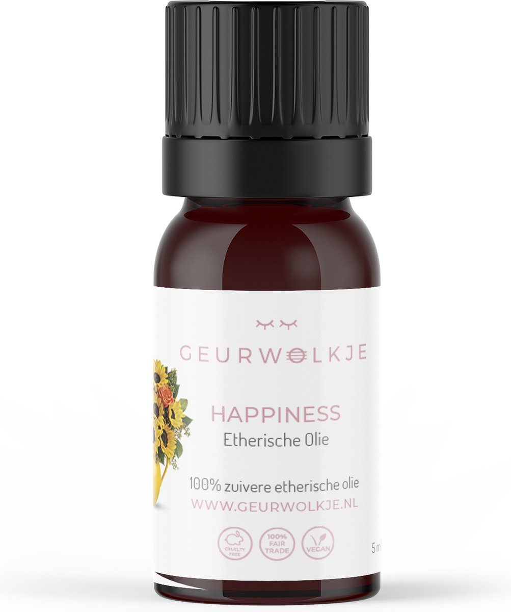 Goedkoopste Geurwolkje® Etherische Olie Blend - Happiness - 10 ml