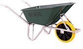 Horse kruiwagen met verstevigd frame en antilek -Gemonteerd geleverd - kruiwagen groen - kruiwagen 100 liter