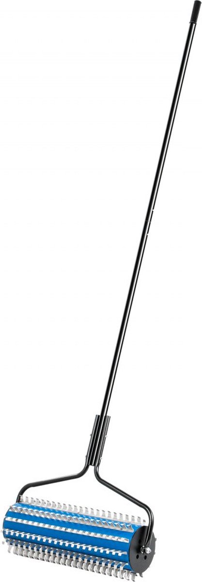 Onkruidhark Aluminium Rolhark 365x60x15 cm Hark Dode Bladeren Bladhark Groot Hoofd Tuinhark Afneembare Paal voor Onkruid Wieden Harken Algen Dode Bladeren Vijvers Meren Zwembaden Waterplaatsen van DeWit — afbeelding 3