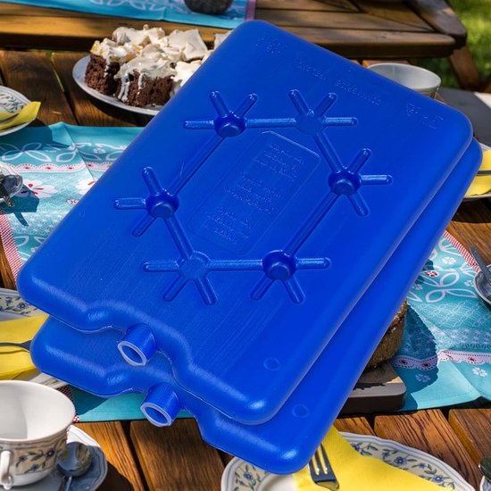 Koelelement koelpad koelelement koelverpakking voor koeltas koelbox koeldraagtas, koelelementen plat design, kleur blauw, elk 200 ml van KOEL — afbeelding 4