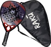 Raku® Wolf Pro X Series - Padel Racket - Padel - Padelrackets - Racket - Paddle - Carbon - Inclusief Padelzak