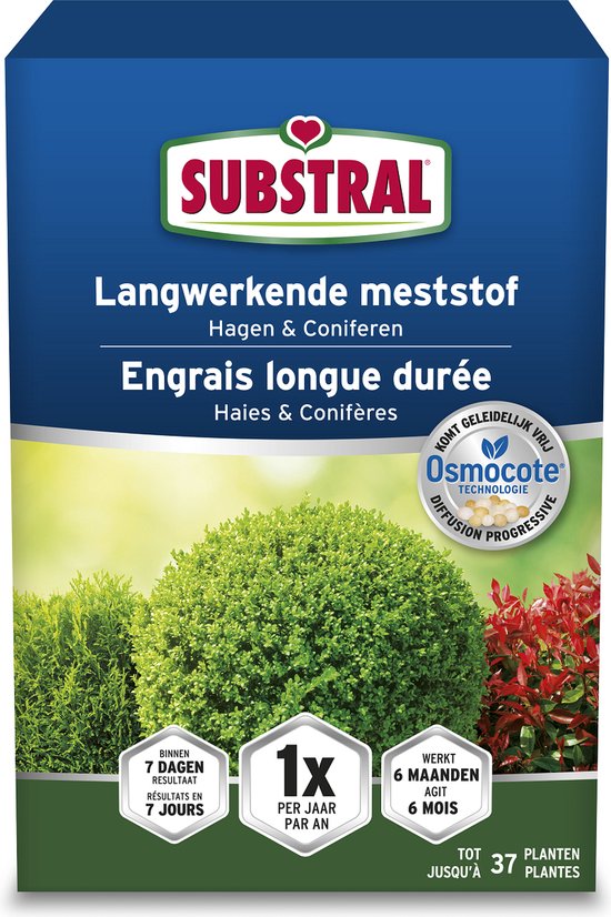 Substral Osmocote Langwerkende Meststof voor Hagen en Coniferen 750 g