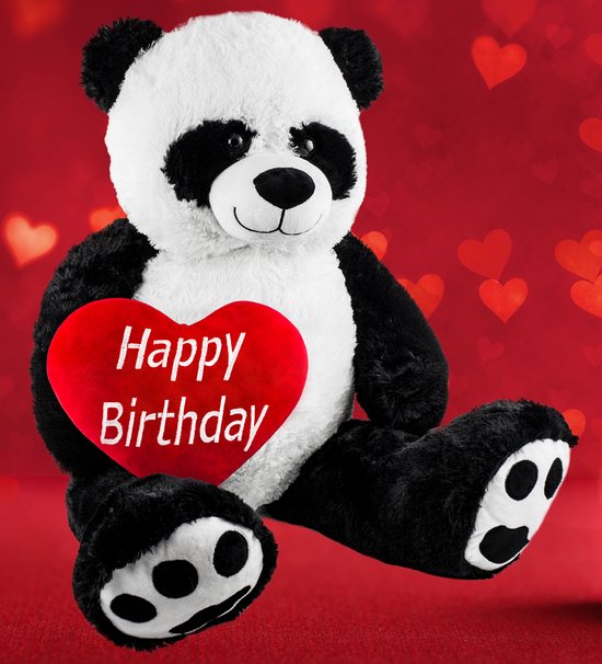 Grote pluche panda/pandabeer knuffel100 cm speelgoed