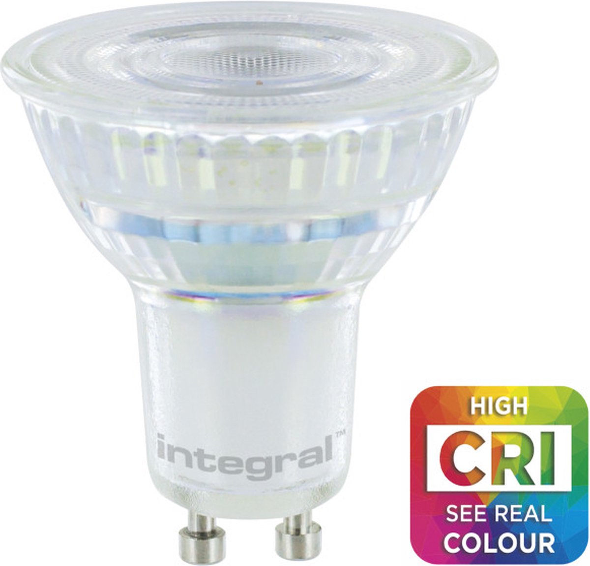 Integral LED GU10 5W 345lm 3000K 36º Dimbaar Ø5cm | Cri95 Beste kleurweergave | GU10 | Warm Wit | 5 watt | 15.000 Branduren