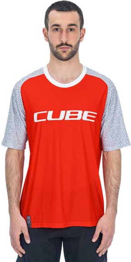 Cube Vertex Enduro-trui Met Korte Mouwen Rood 3XL Man