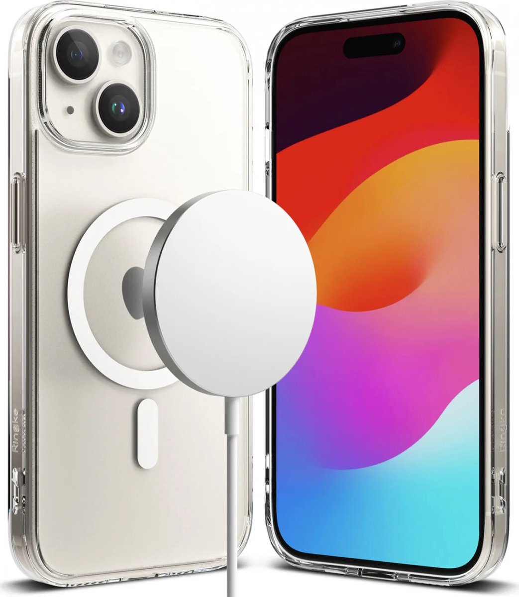 Ringke Fusion MagSafe Matte Transparant Hoesje Geschikt voor Apple iPhone 15 Plus