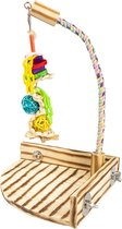 Duvoplus - Speelgoed Voor Dieren - Vogel - Vogelspeeltuin Lili 25x25x38cm Meerkleurig - 1st