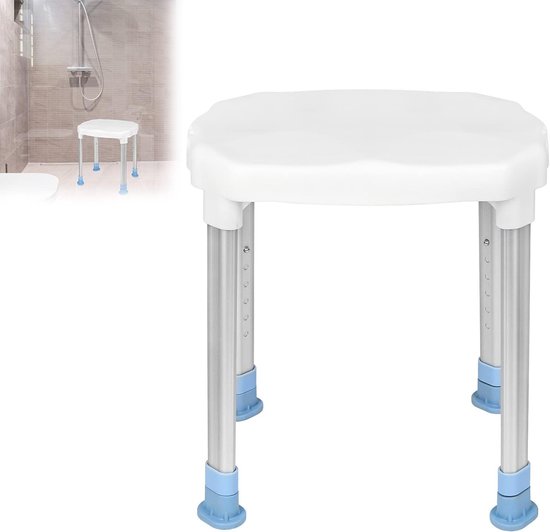 Douchekruk, douchestoel, antislip, in hoogte verstelbaar, douchehulp, badkruk,...