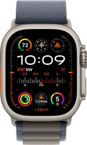 Apple Watch Ultra 2 - GPS + Cellular - 49mm - Titanium Case with Blue Alpine Loop - Small