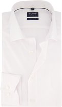 OLYMP Luxor modern fit overhemd - popeline - wit gestreept - Strijkvriendelijk - Boordmaat: 44