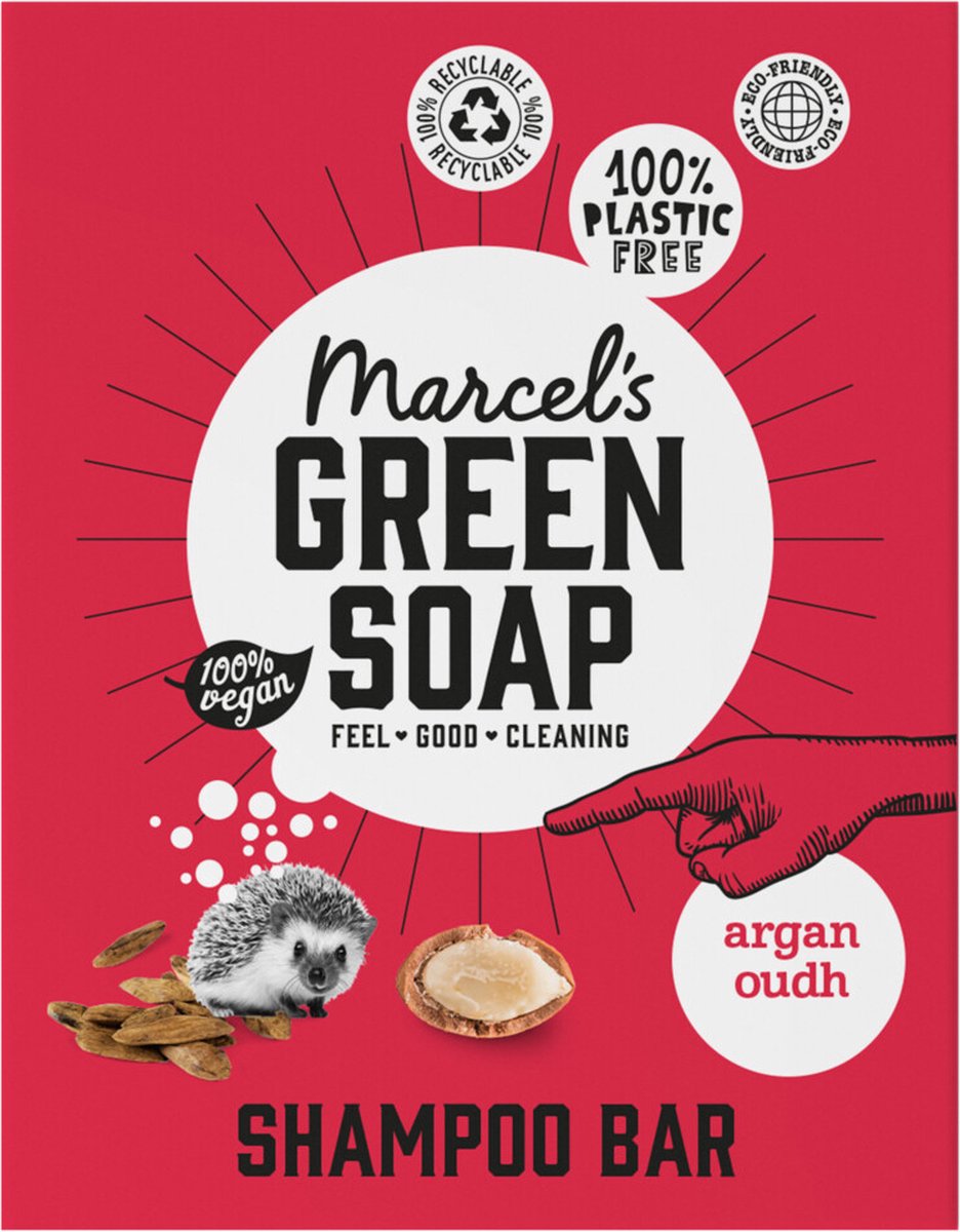 Marcel’s Green Soap Shampoo Bar Argan & Oudh – 90 gram