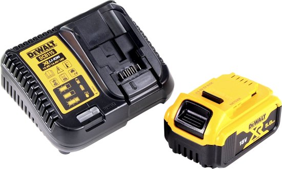 DeWalt DCV 100 P1 accubladblazer / bladblazer 18 V + 1x accu 5.0 Ah + lader van DeWalt — afbeelding 4