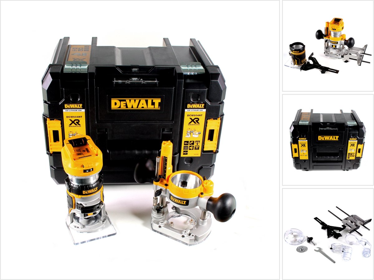 DeWALT DCW604NT 18V Li-Ion accu boven-/kantenfrees body in T-STAK | bol