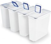 Gourmetmaxx Frischhaltedosen, Container, Rechthoekig, 3,7 l, Transparant, Polypropyleen (PP), Silicone, -20 - 110 °C