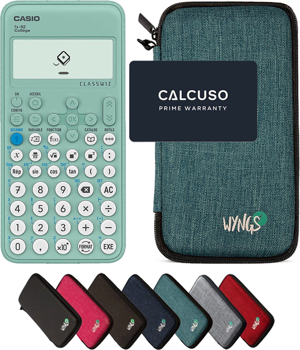Calculatrice Scientifique Casio FX-82DE X - Écran Naturel, 325 Fonctions - Pour Collège, Lycée Et études