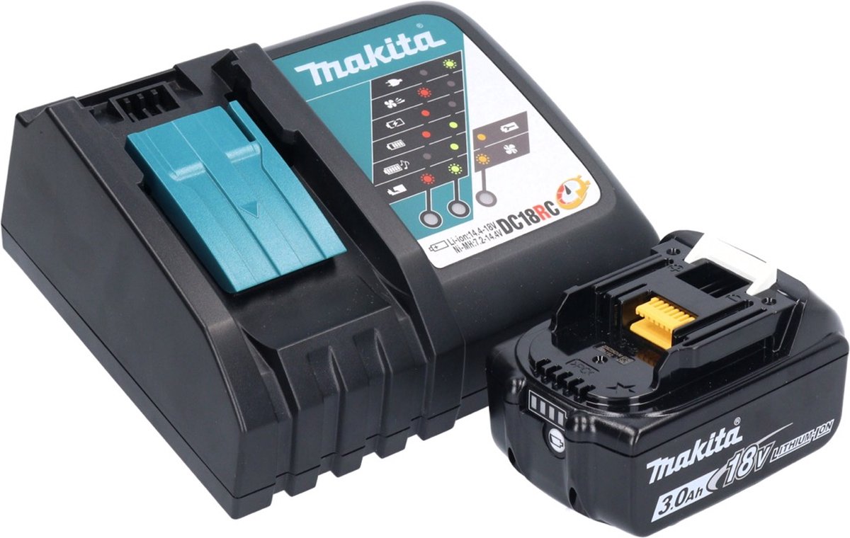 Makita DUB 187 RF accu bladblazer en bladzuiger 18 V borstelloos + 1x accu 3,0 Ah + oplader – foto 3